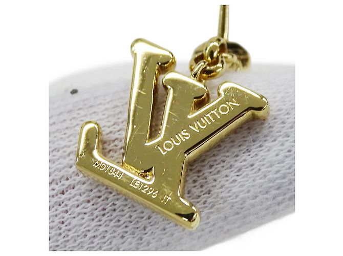 Pendientes de botón Louis Vuitton Gold - vista 7