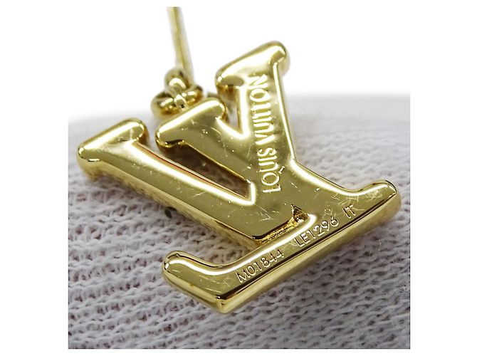 Pendientes de botón Louis Vuitton Gold - vista 8