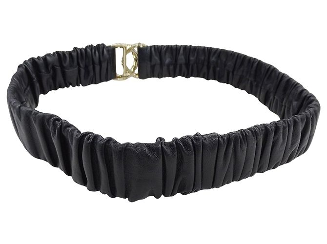Cintura in pelle d'agnello e metallo per donna Chanel - vista 2