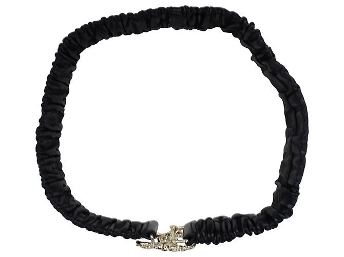 Cintura in pelle d'agnello e metallo per donna Chanel - vista 3