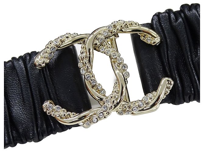 Cintura in pelle d'agnello e metallo per donna Chanel - vista 4
