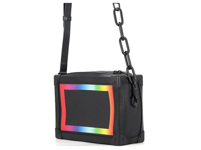 Borsa a tracolla Louis Vuitton Taiga Soft Trunk - vista 2
