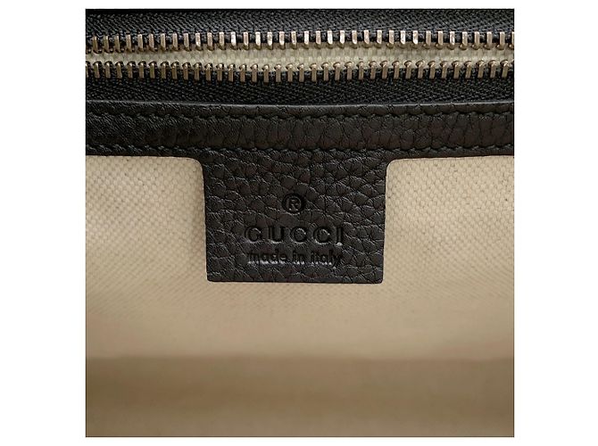 Borsa a mano Gucci GG Marmont in pelle nera - vista 13