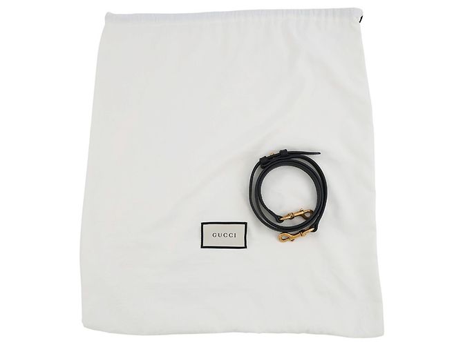 Borsa a mano Gucci GG Marmont in pelle nera - vista 14