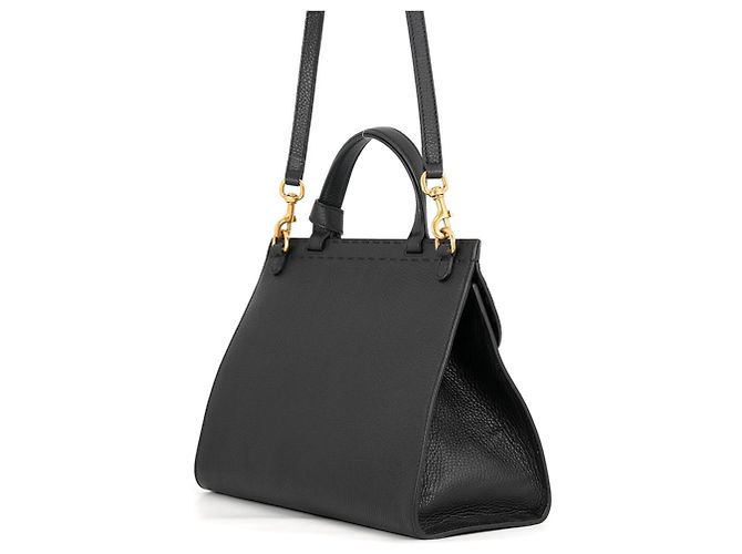 Borsa a mano Gucci GG Marmont in pelle nera - vista 2