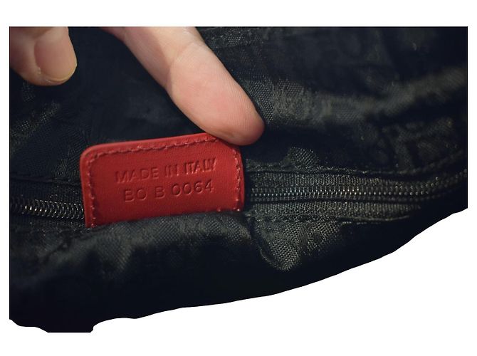 Christian Dior Borsa Boston Hardcore Nera Rossa John Galliano - vista 18
