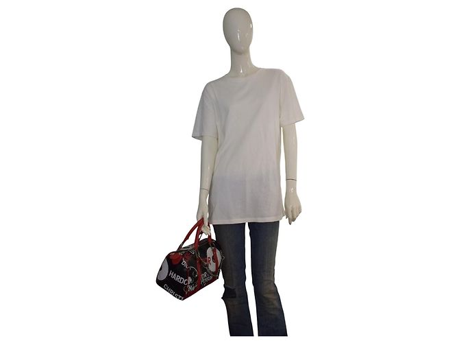 Christian Dior Borsa Boston Hardcore Nera Rossa John Galliano - vista 19