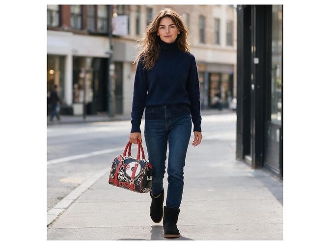 Christian Dior Borsa Boston Hardcore Nera Rossa John Galliano - vista 2