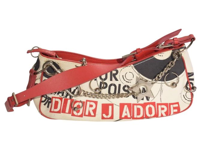 Borsa Christian Dior Hardcore John Galliano Bianca e Rossa - vista 2