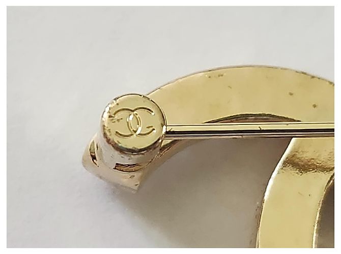 Spilla Chanel CC Strass Oro - vista 4