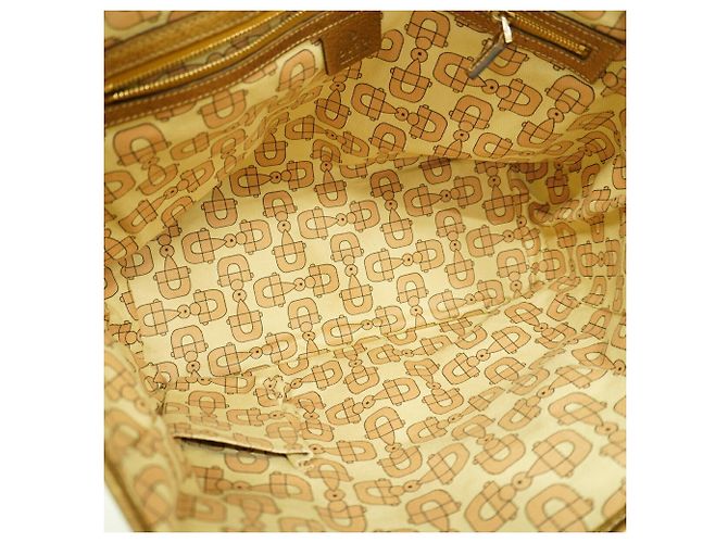 Sac cabas Gucci en toile GG beige - vue 4