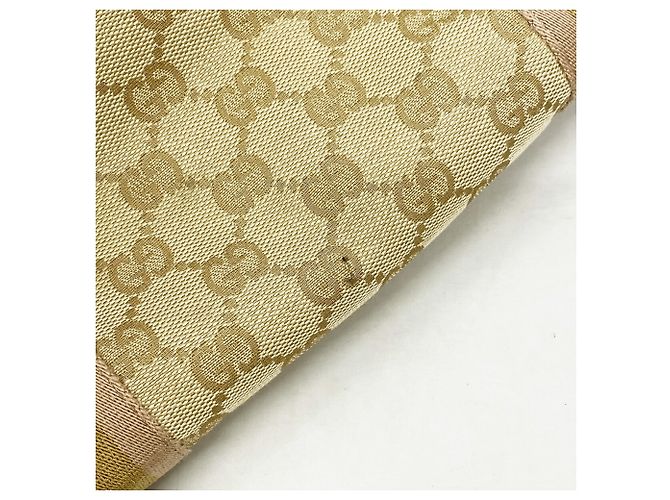 Sac cabas Gucci en toile GG beige - vue 8