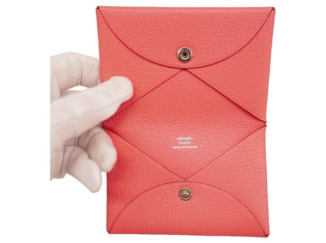 Hermès Tarjetero Hermes Calvi Chevre Mysore - vista 3