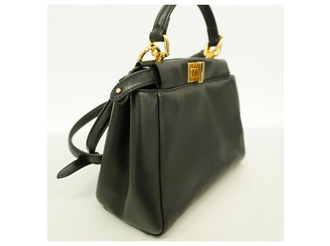 Fendi Mini Peekaboo Lederhandtasche - Ansicht 2