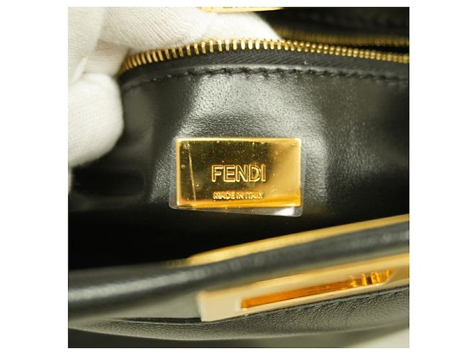 Fendi Mini Peekaboo Lederhandtasche - Ansicht 5