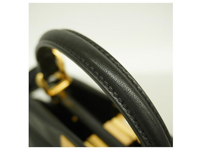 Fendi Mini Peekaboo Lederhandtasche - Ansicht 8