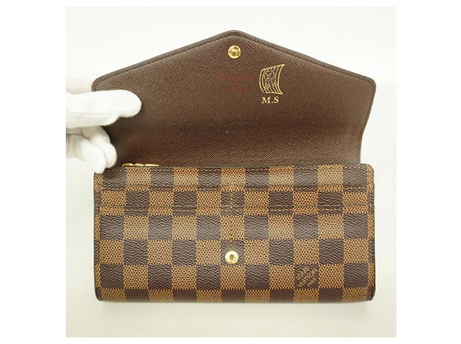 Louis Vuitton Damier Portefeuille Sarah Long Wallet - vista 3