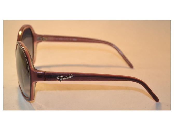 Fendi Over Sonnenbrille Lila - Ansicht 3