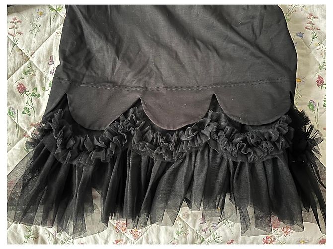 Comme Des Garcons Top Noir Kei Ninomiya negro de algodón y tul - vista 10