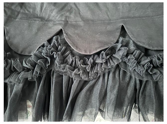 Comme Des Garcons Top Noir Kei Ninomiya negro de algodón y tul - vista 11