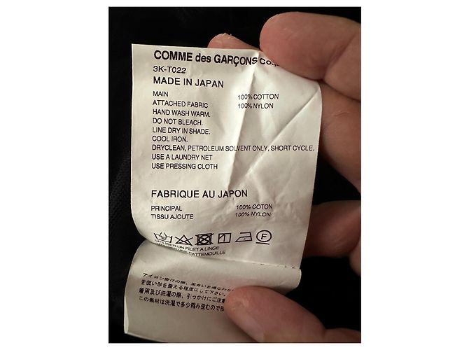 Comme Des Garcons Top Noir Kei Ninomiya negro de algodón y tul - vista 9