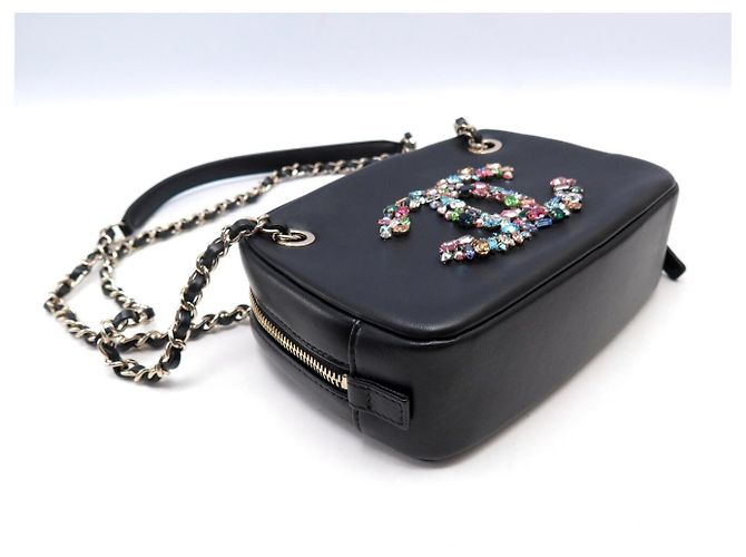 NUOVA BORSA A MANO CHANEL CAMERA LOGO CC IN STRASS E CRISTALLI BORSA A TRACCOLLA - vista 4