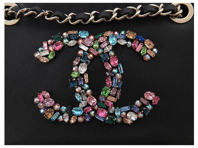 NUOVA BORSA A MANO CHANEL CAMERA LOGO CC IN STRASS E CRISTALLI BORSA A TRACCOLLA - vista 6
