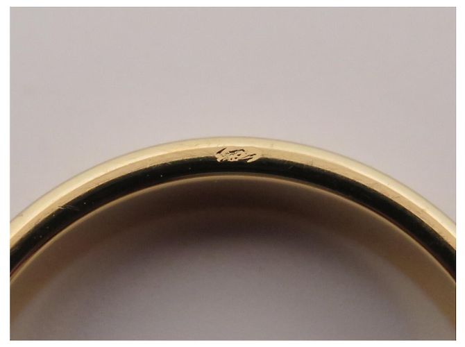 NEU BOUCHERON ALLIANCE DOUBLE GODRON RING T51 18K GELBGOLD - Ansicht 8