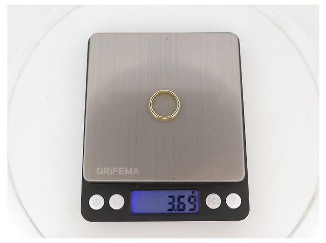NEU BOUCHERON ALLIANCE DOUBLE GODRON RING T51 18K GELBGOLD - Ansicht 9