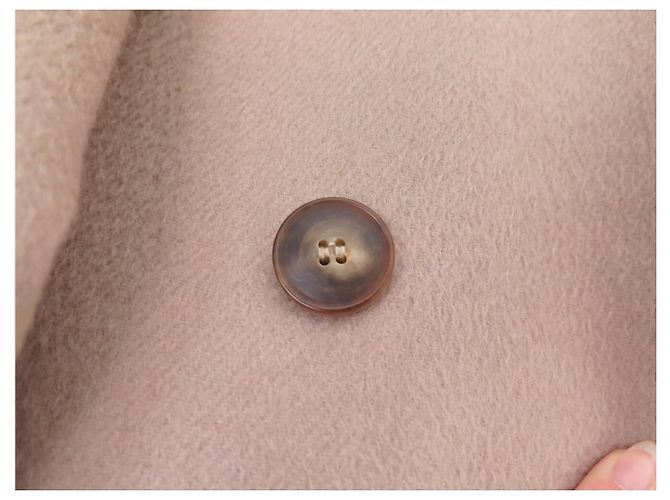 NUEVO ABRIGO LARGO MAX MARA ANDREA 101607996 S 36 CACHEMIRA ROSA VIEJO - vista 19