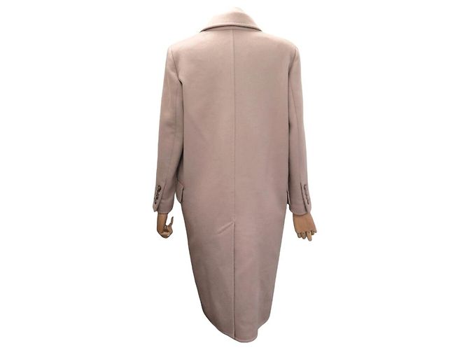 NUEVO ABRIGO LARGO MAX MARA ANDREA 101607996 S 36 CACHEMIRA ROSA VIEJO - vista 3
