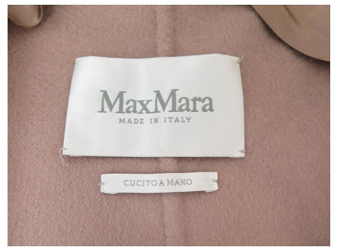 NUEVO ABRIGO LARGO MAX MARA ANDREA 101607996 S 36 CACHEMIRA ROSA VIEJO - vista 5