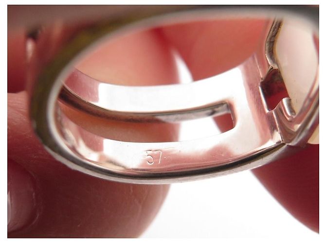Hermès HERMES MEDOR RING MONSTEIN & DIAMANTEN T54 AUS 925 STERNARGENT 10GR SILVER RING - Ansicht 9