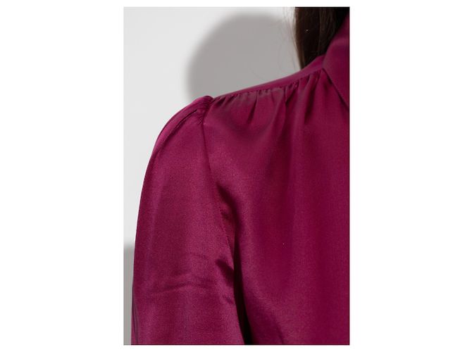 Camicia Balenciaga in seta viola - vista 3