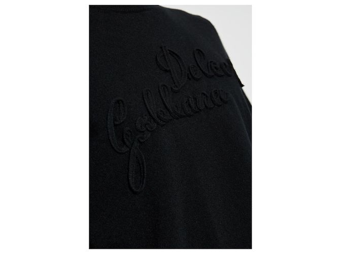 Dolce & Gabbana Schwarzer Wollpullover mit Logo - Ansicht 3