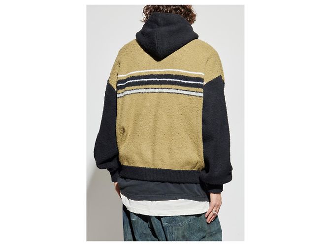 Balenciaga Logo Zip-Up Sweatshirt Grün Baumwolle - Ansicht 2