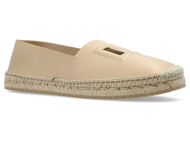 Espadrillas in pelle Dolce & Gabbana beige - vista 2