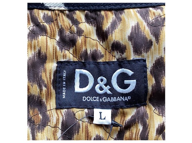 Giacca Dolce & Gabbana Vintage Graffiti in cotone nero - Ansicht 7