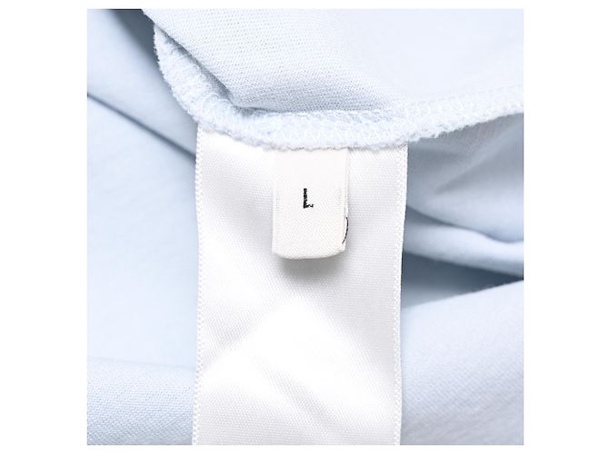 Céline Camiseta Ringer de punto Celine en algodón azul claro - vista 6