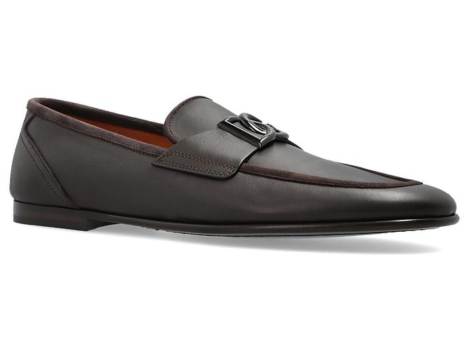 Mocassini Dolce & Gabbana in pelle marrone - vista 2