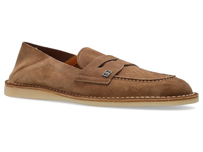 Dolce & Gabbana Scarpe in camoscio con logo - vista 2