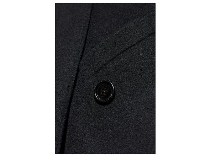 Dolce & Gabbana Black Wool Double Breasted Coat - view 3