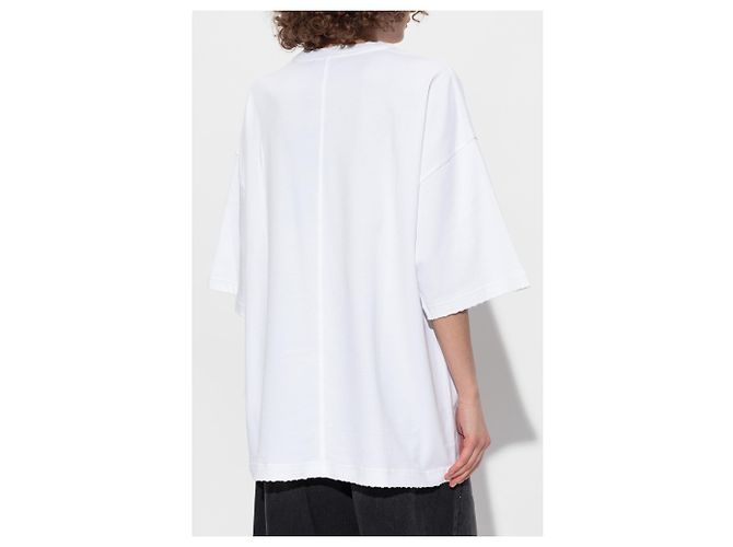 Camiseta oversize de algodón blanca Dolce & Gabbana - vista 2