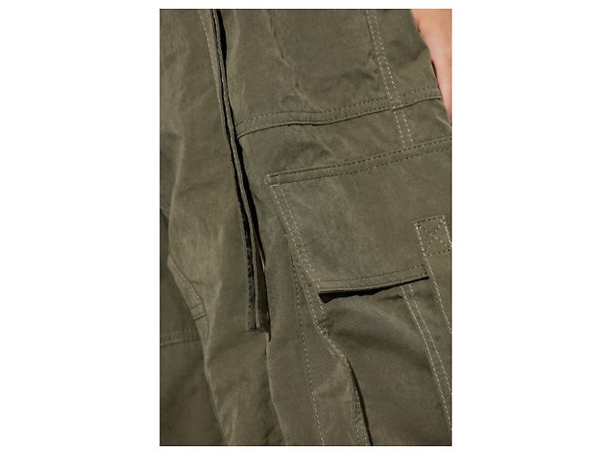 Dolce & Gabbana pantalones cargo verdes de algodón - vista 3