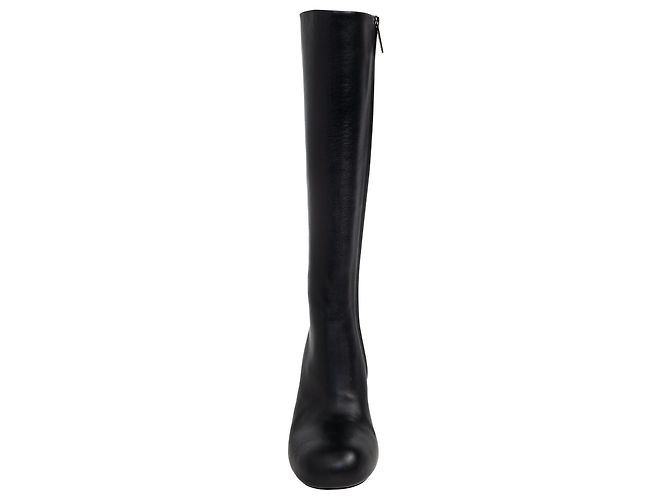 Botas de cano alto em couro preto Balenciaga - vista 3