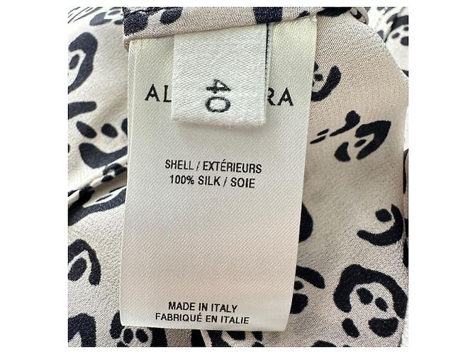 Blusa Altuzarra con estampado de leopardo en seda beige - vista 6