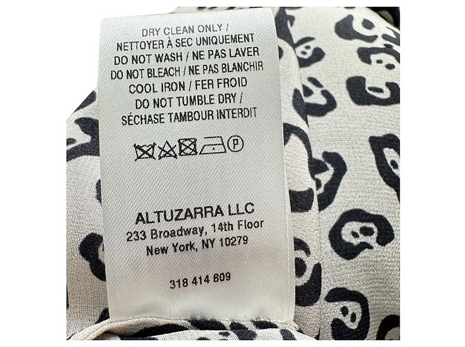 Blusa Altuzarra con estampado de leopardo en seda beige - vista 7