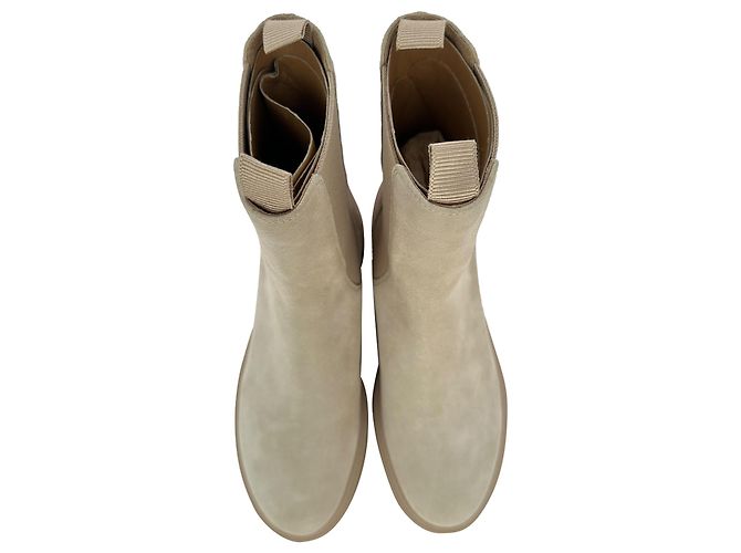 Stivaletti Chester Gianvito Rossi in camoscio beige - vista 4