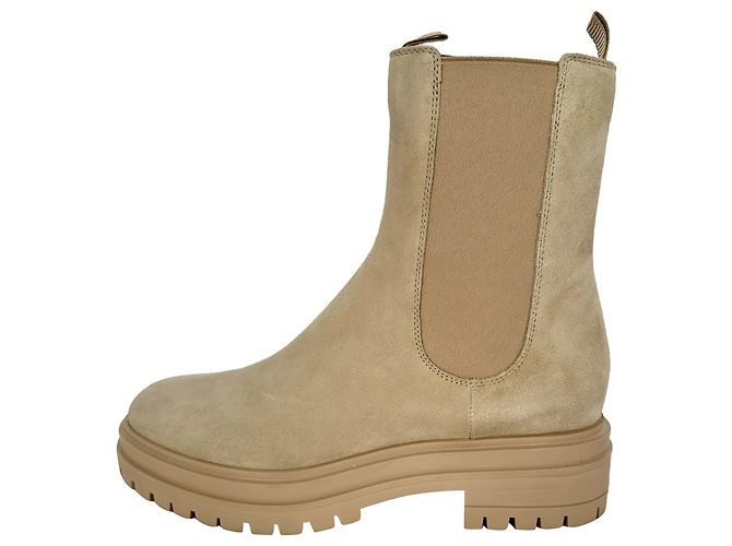 Stivaletti Chester Gianvito Rossi in camoscio beige - vista 7