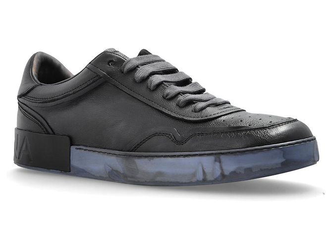 Dolce & Gabbana Sneakers in pelle nera - vista 2